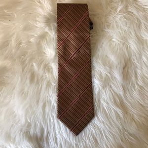 ✅ LANVIN Paris Brown/RedWine Neck Tie